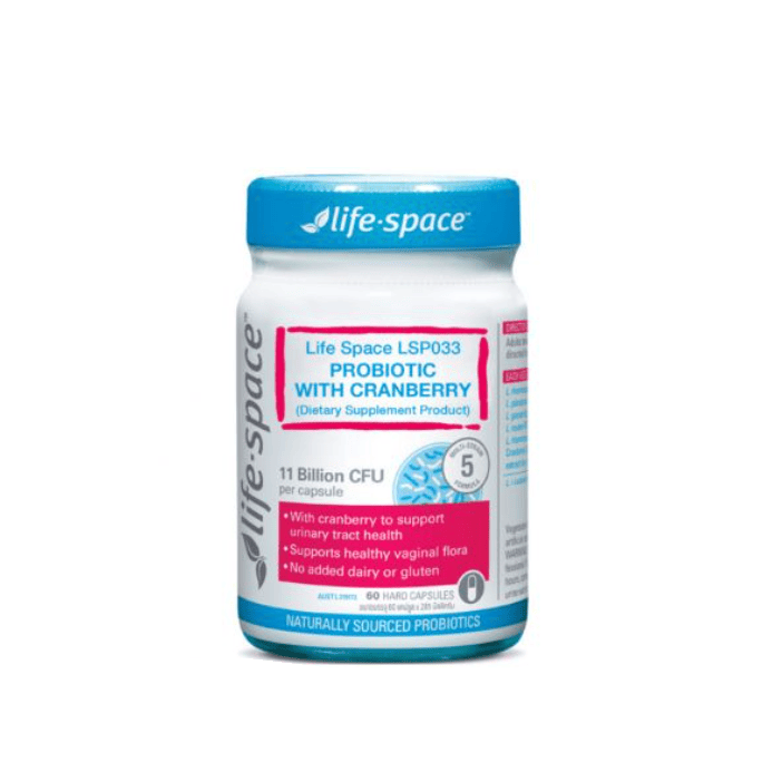 Life Space LSP033 Probiotic with Cranberry (60caps)