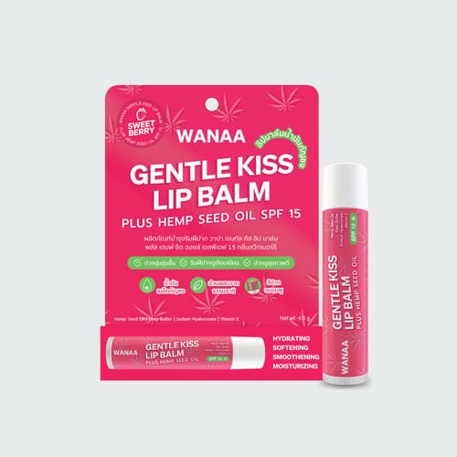 WANAA Gentle Kiss Tinted Lip Balm plus Hemp Seed Oil SPF 15 – Sweet Berry